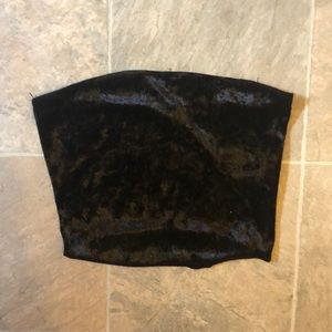 black velvet tube top
